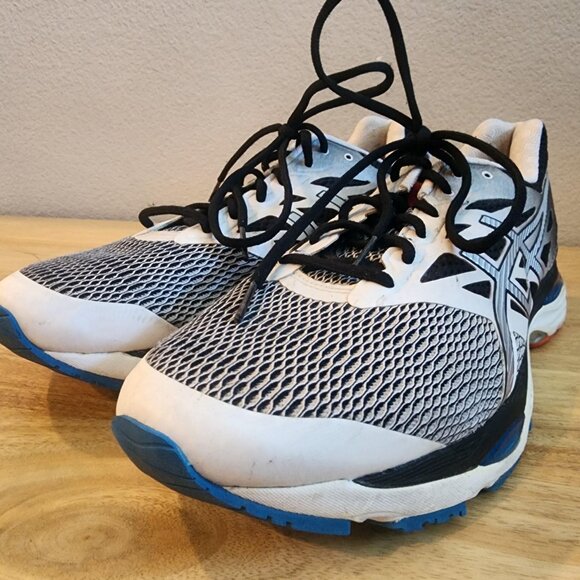 Asics Gel Cumulus 18 Shoes Mens Size 12 Gray Black White Running Sneakers T6C3N - Picture 7 of 13